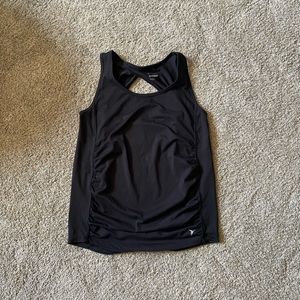 Black maternity active tank